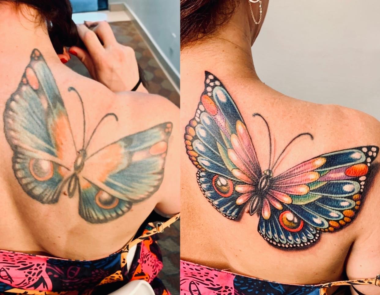 Cover-up de tatuagem no braço