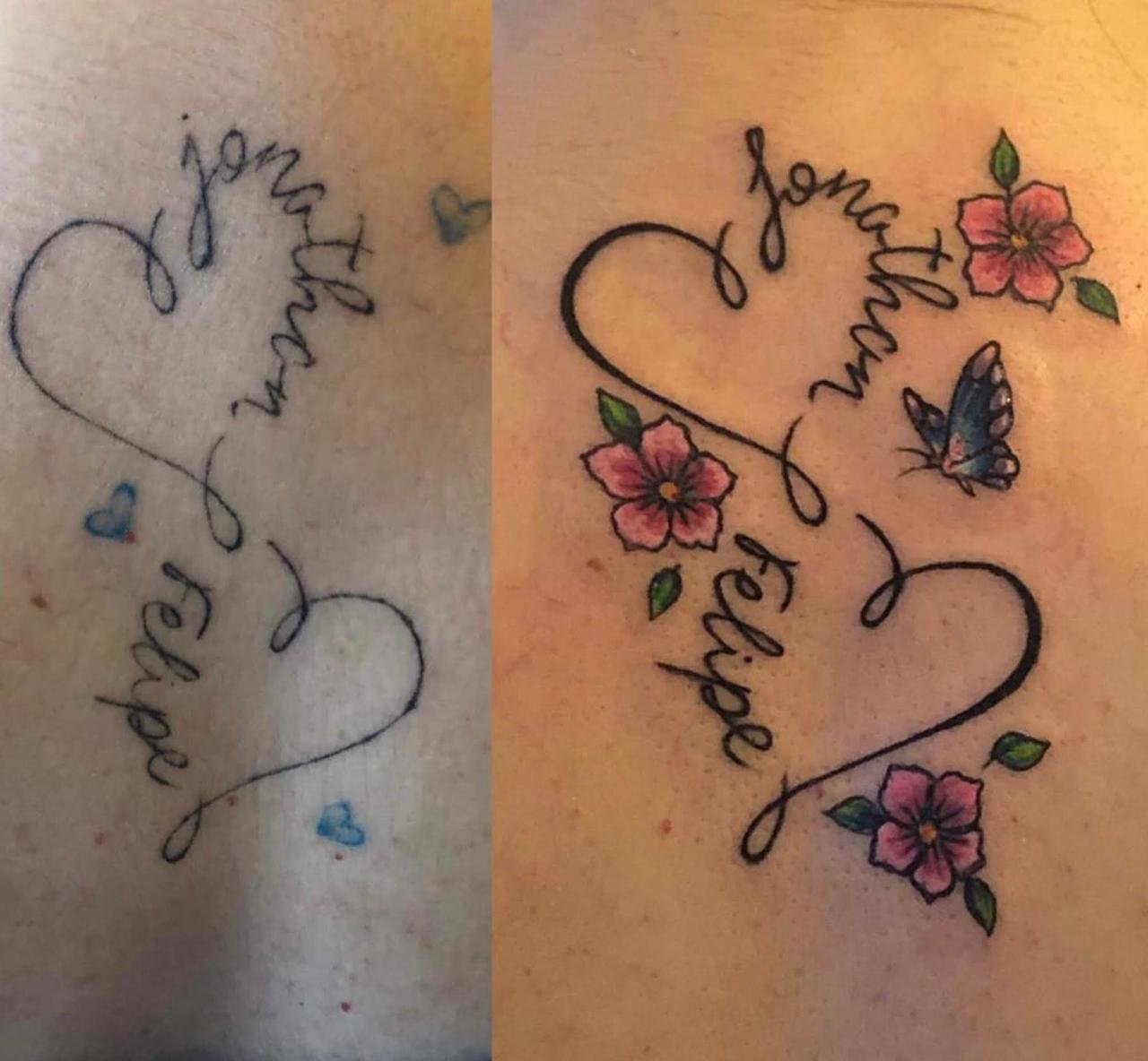 Cover-up de tatuagem no braço