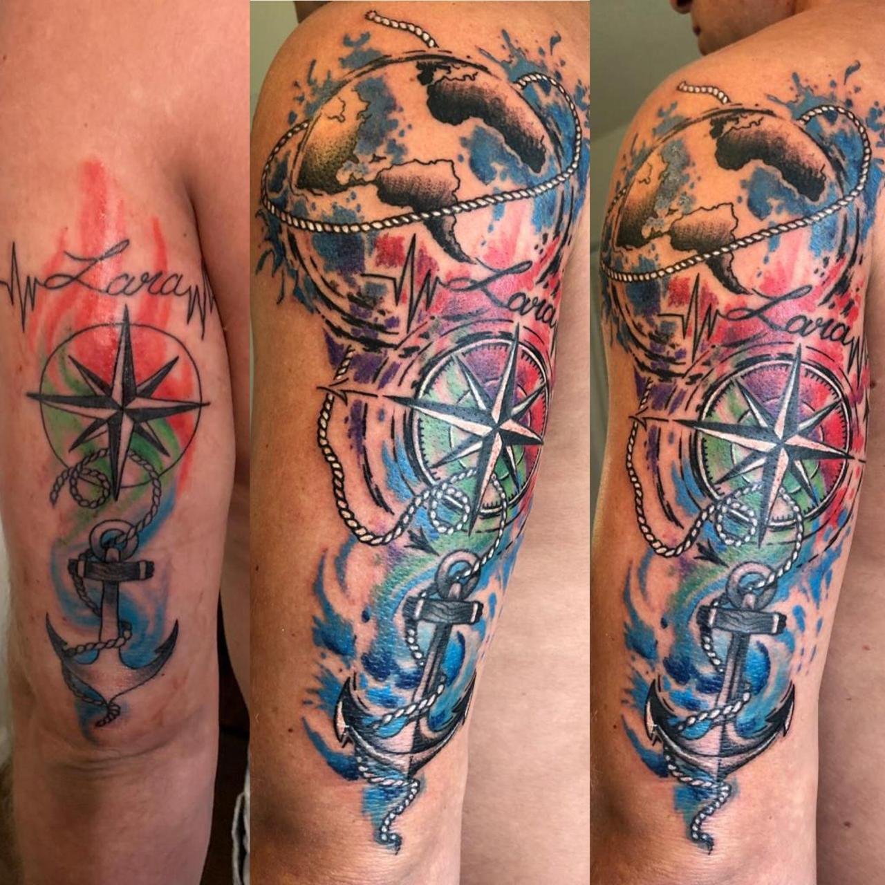 Cover-up de tatuagem no braço